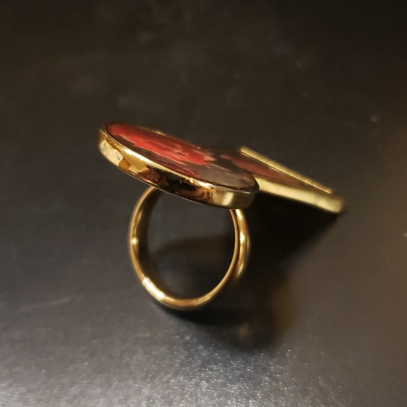 Disney x Tom Binns "Talking Rose" Keyhole Ring - Picture 3 of 4